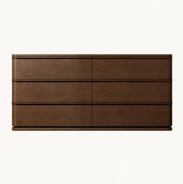 Armoire Annot en bois massif 6 tiroirs — armoires