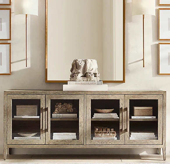 Armoire Apt en chêne 4 portes, collection armoires ELWOOD HOME