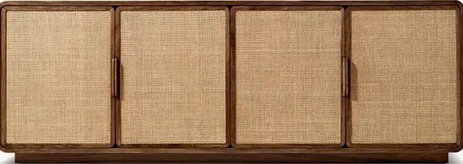 Armoire Autoire en bois massif 4 portes, vue 2 sur 6