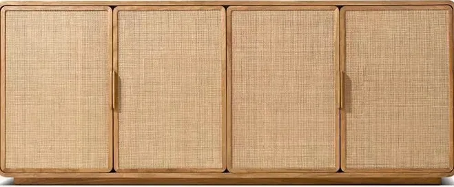 Armoire Autoire en bois massif 4 portes, vue 3 sur 6