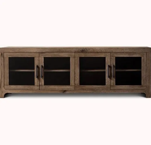 Armoire Barcelonnette en bois massif brun, collection armoires ELWOOD HOME