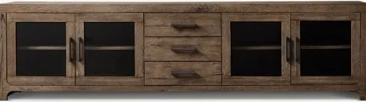 Armoire Barcelonnette en bois massif brun, vue 2 sur 6