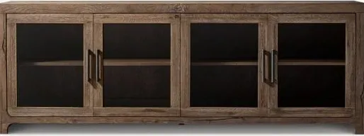 Armoire Barcelonnette en bois massif brun, vue 3 sur 6