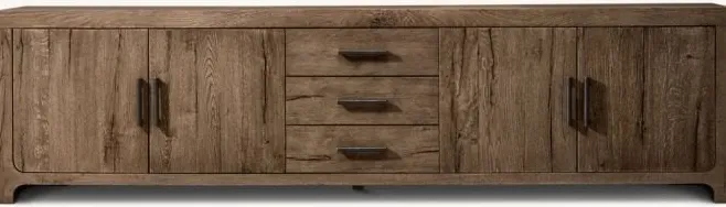 Armoire Barcelonnette en bois massif brun, vue 5 sur 6