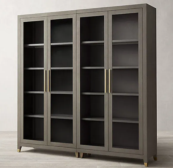 Armoire Cauterets en bois massif 4 portes, vue 2 sur 6