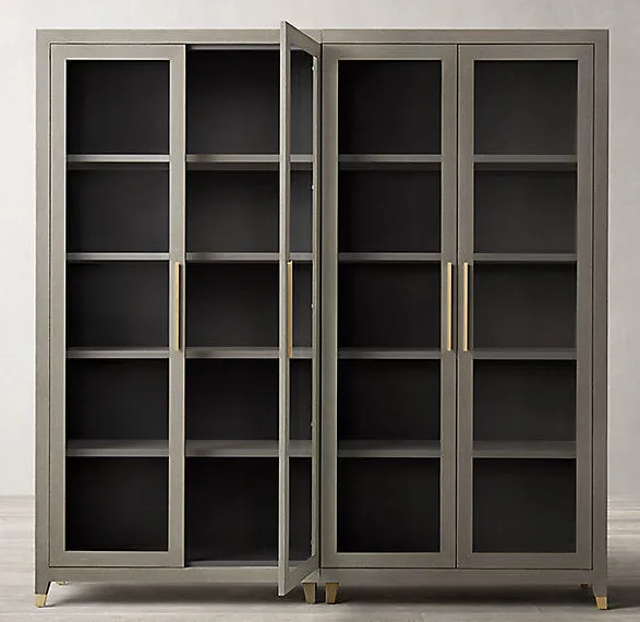 Armoire Cauterets en bois massif 4 portes, vue 3 sur 6