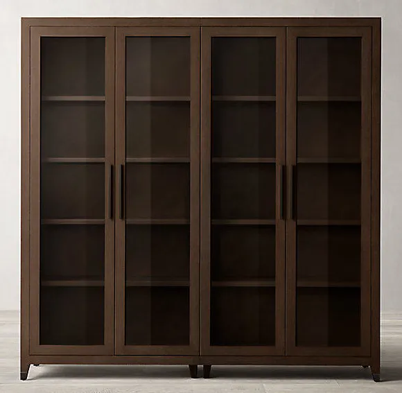 Armoire Cauterets en bois massif 4 portes, vue 4 sur 6