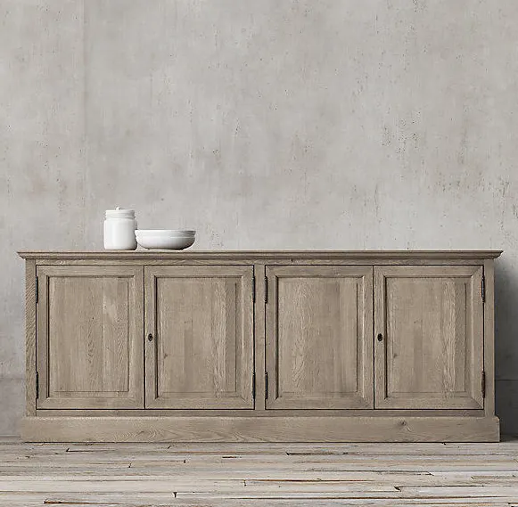 Armoire Duras en chêne blanc 4 portes — armoires