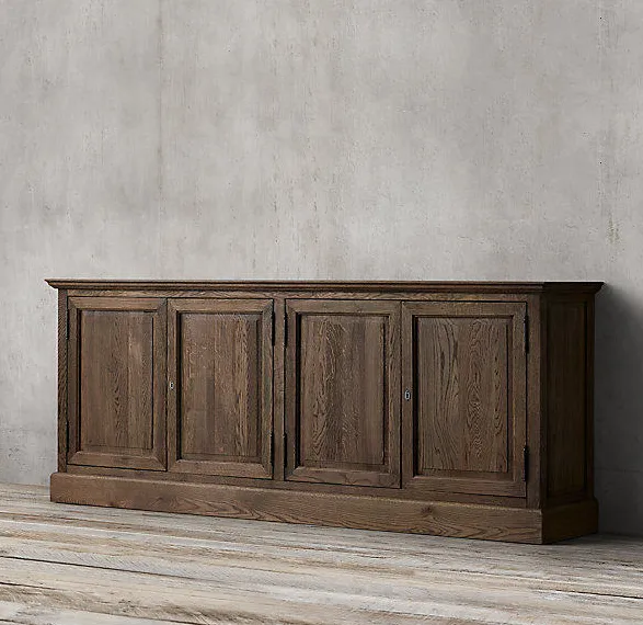 Armoire Duras en chêne blanc 4 portes, vue 4 sur 6