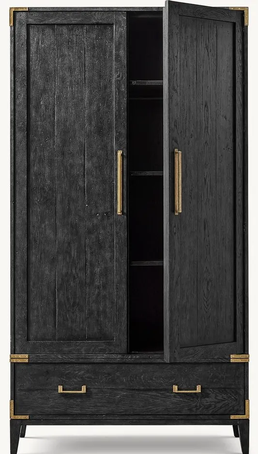 Armoire Eymet en bois massif, vue 2 sur 4