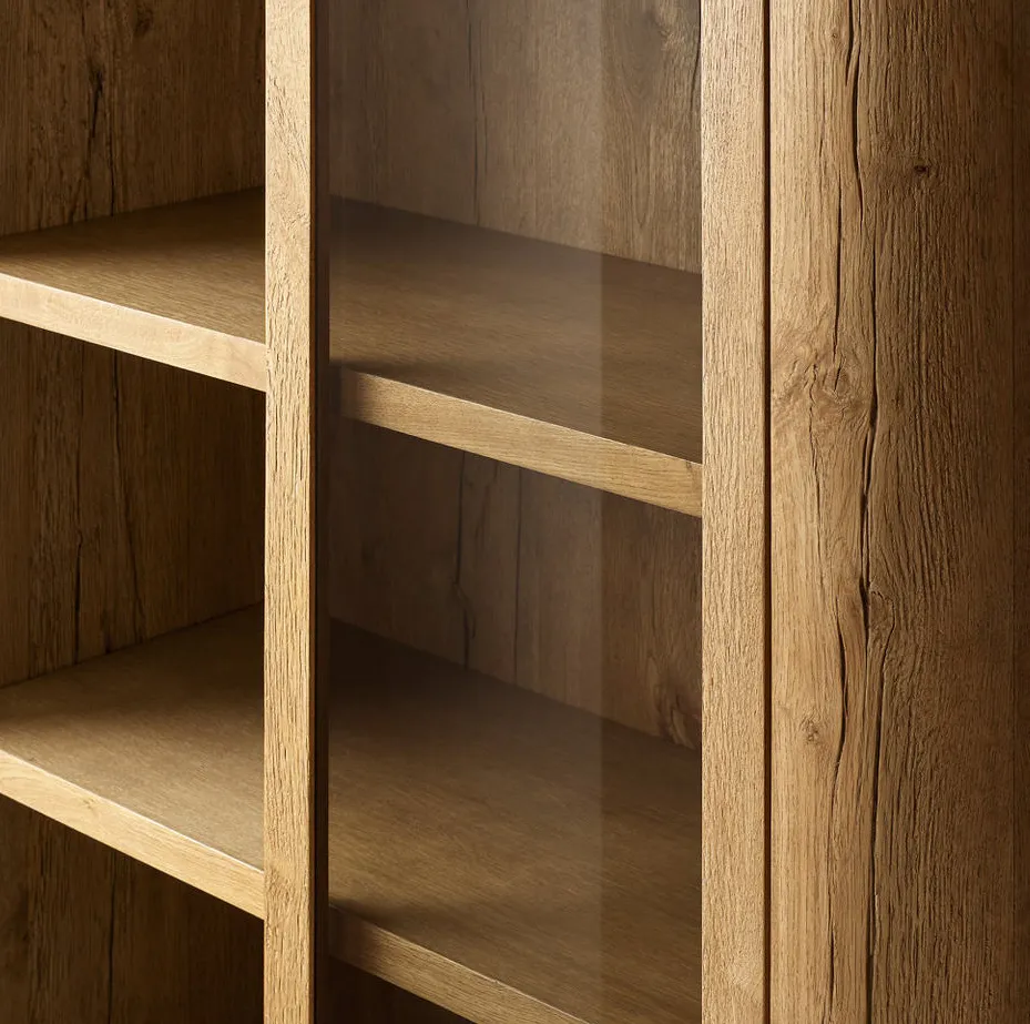 Armoire Loubressac en placage de chêne blanc, vue 3 sur 5