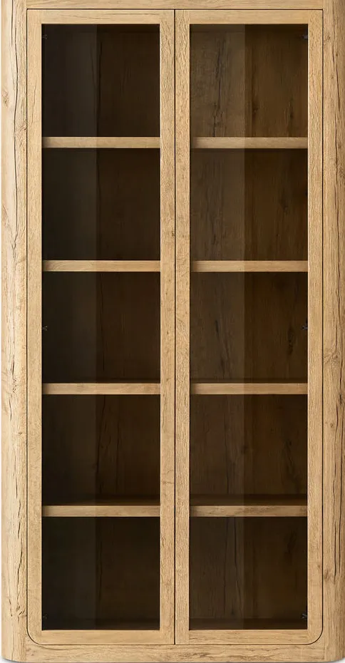 Armoire Loubressac en placage de chêne blanc, vue 4 sur 5