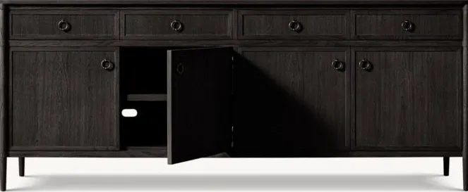 Armoire Luchon en chêne 4 portes, vue 3 sur 4