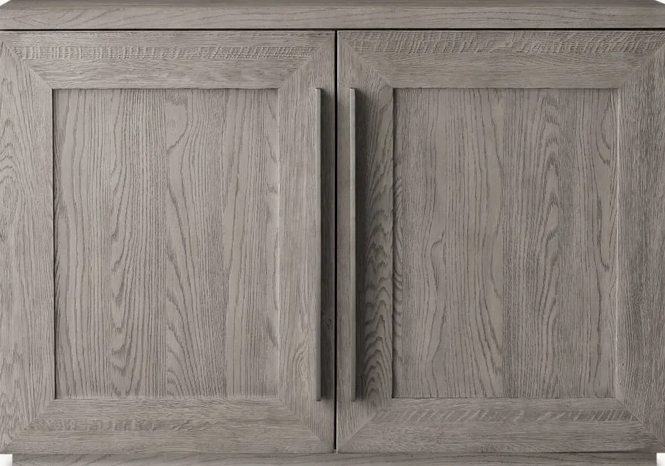 Armoire Mende en placage de chêne blanc, vue 4 sur 5