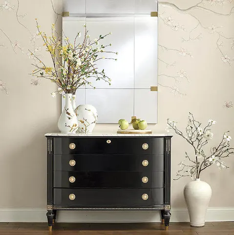 Armoire Meursault en bois massif et marbre — armoires