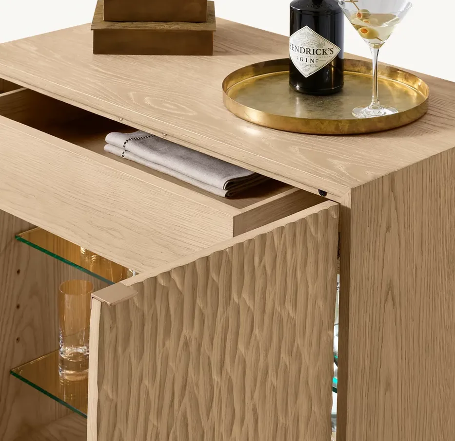 Meuble de rangement Mimizan en chêne, vue 5 sur 6