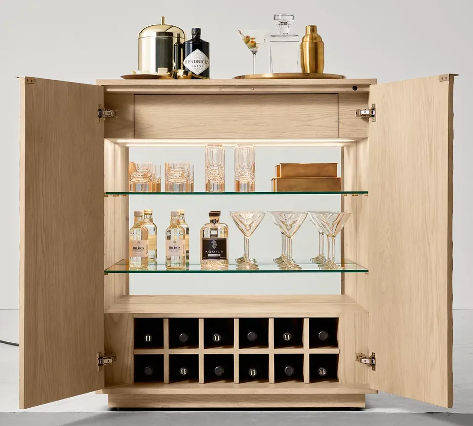 Meuble de rangement Mimizan en chêne, vue 6 sur 6