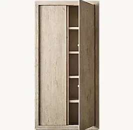 Armoire Moustiers en bois massif, vue 4 sur 5