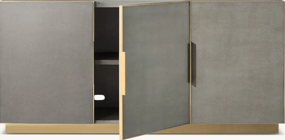 Armoire Nolay en laiton, vue 3 sur 6