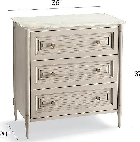 Armoire Orthez en bois massif et marbre — armoires