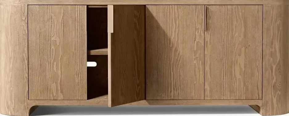 Armoire Uzès en chêne 4 portes, vue 3 sur 6