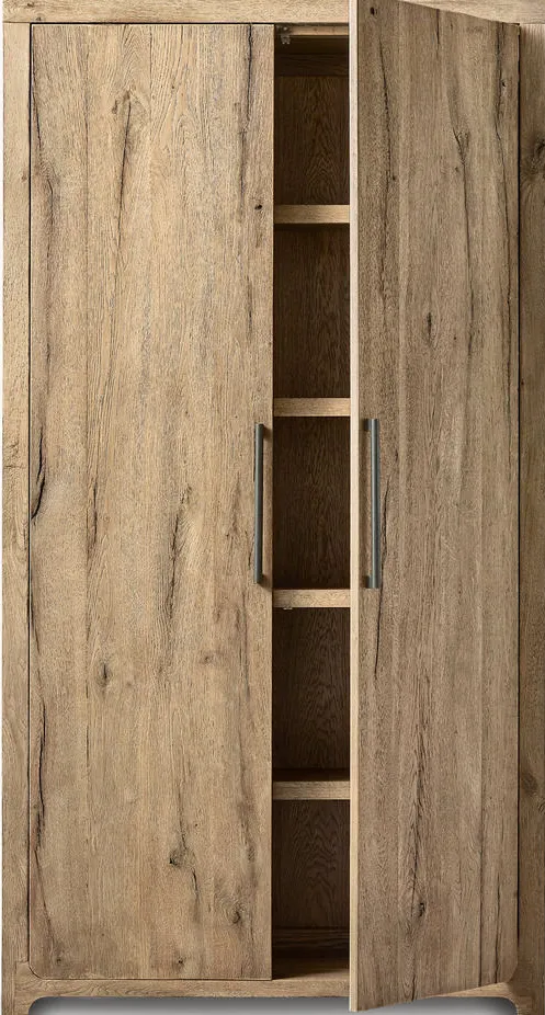 Armoire Valensole en placage de chêne blanc, vue 3 sur 6