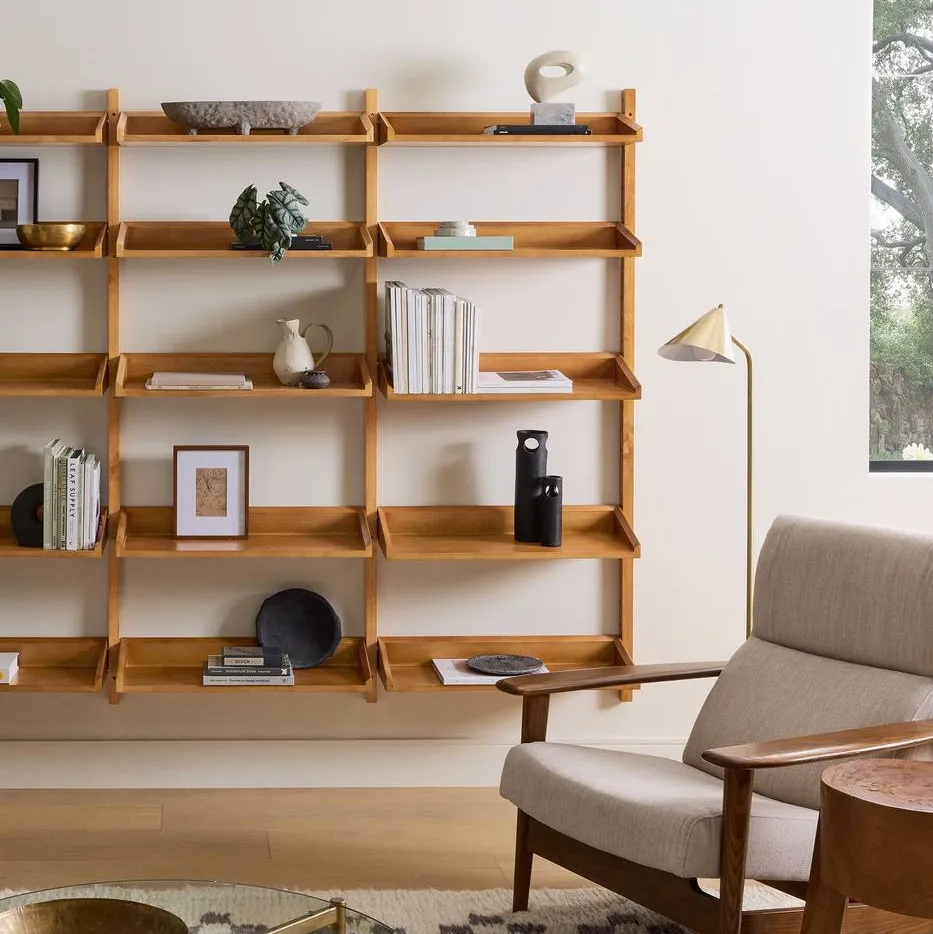 Bibliothèque Colmars mid-century, collection meubles de rangement ELWOOD HOME