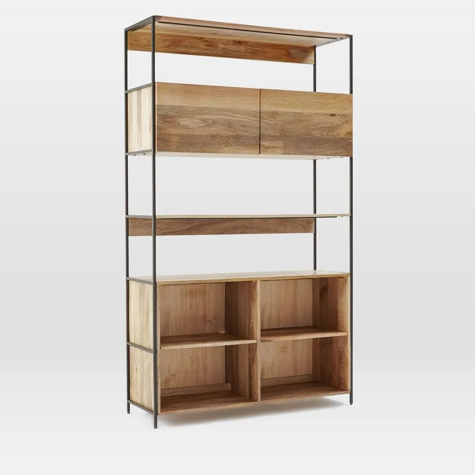 Bibliothèque Eymet en bois massif, vue 2 sur 6
