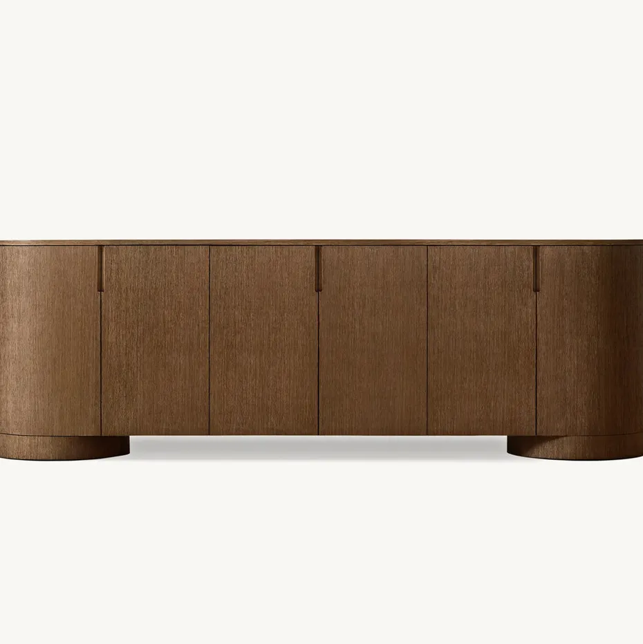 Buffet Briançon en chêne 6 portes, collection buffets ELWOOD HOME