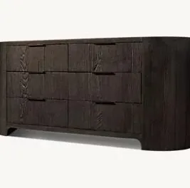 Buffet Colmars en chêne 6 tiroirs, vue 4 sur 6