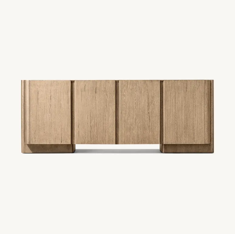 Buffet Duras en bois massif 4 portes, collection buffets ELWOOD HOME