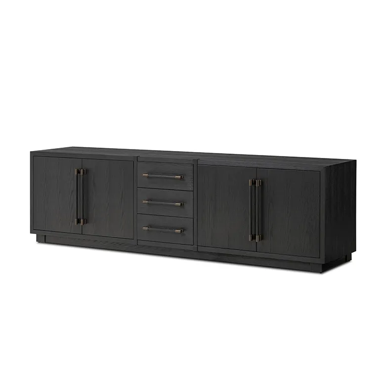 Buffet Èze en teck 7 portes, collection buffets ELWOOD HOME