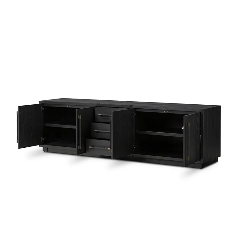 Buffet Èze en teck 7 portes, vue 2 sur 6