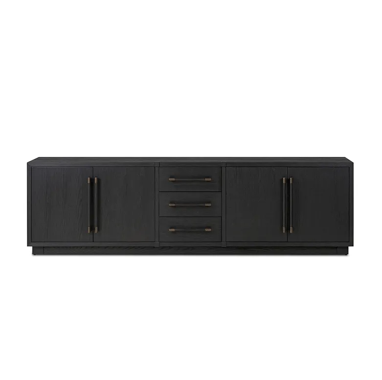 Buffet Èze en teck 7 portes, vue 3 sur 6
