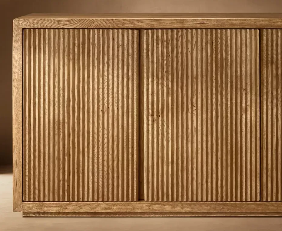 Buffet Goult en chêne 4 portes, vue 6 sur 6