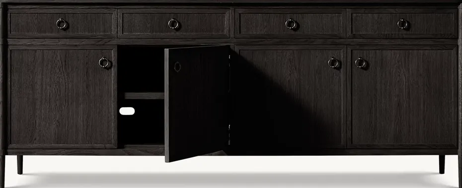 Buffet Grignan en chêne 4 portes, vue 3 sur 5