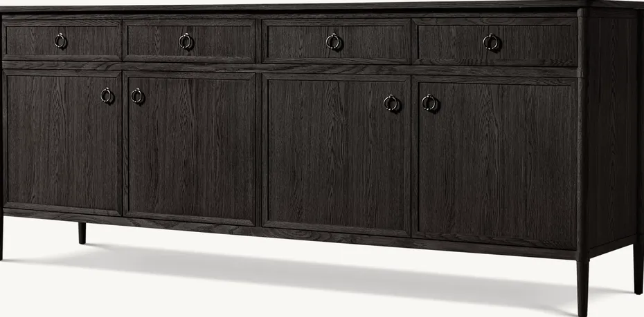 Buffet Grignan en chêne 4 portes, vue 4 sur 5