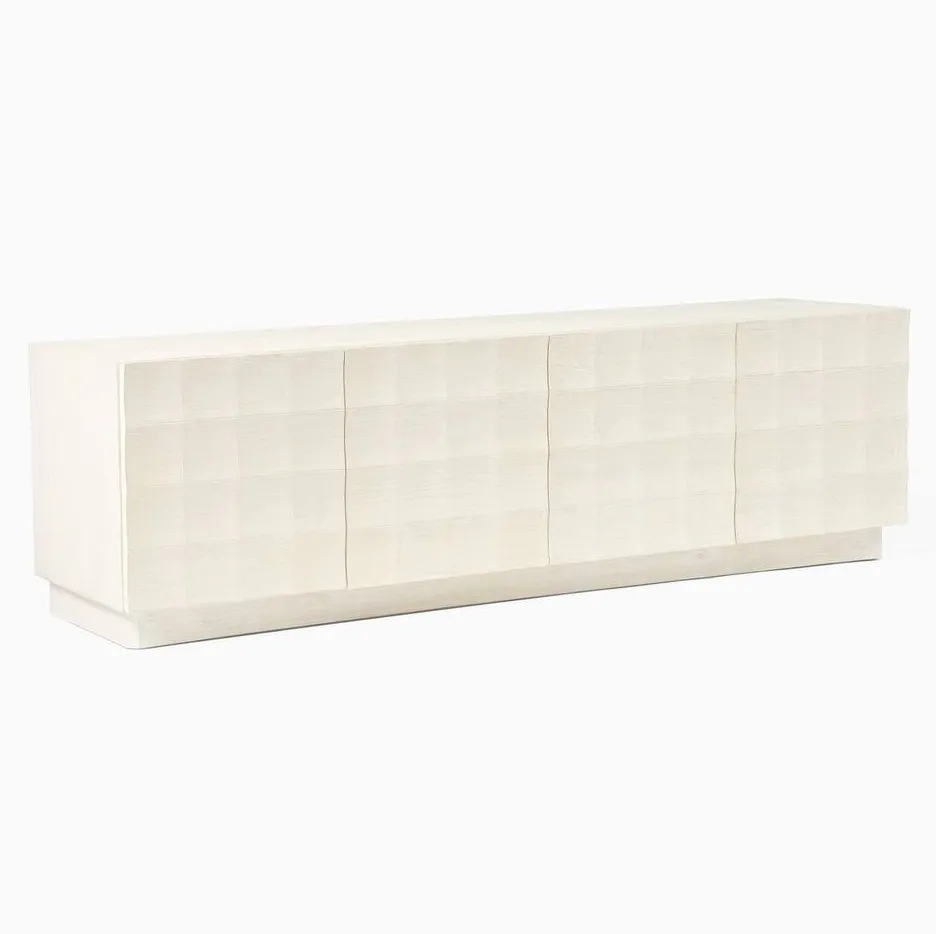 Buffet Lussan en chêne blanc 4 portes, collection buffets ELWOOD HOME