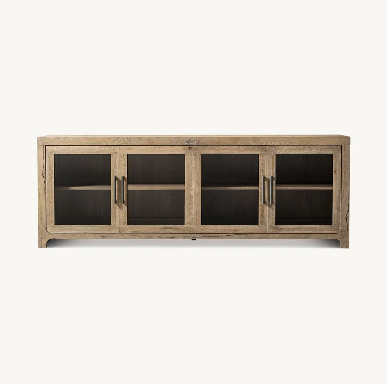 Buffet Trémolat en chêne 4 portes, collection buffets ELWOOD HOME