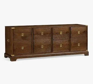 Bureau Arles en chêne 8 tiroirs, vue 5 sur 5