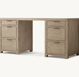 Bureau Aups en bois massif, vue 2 sur 5