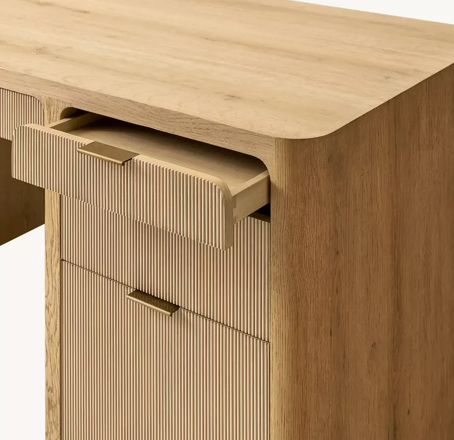Bureau Biot en bois massif, vue 4 sur 5