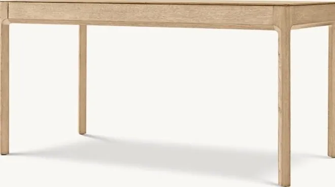 Bureau Lorgues en bois massif, vue 3 sur 5