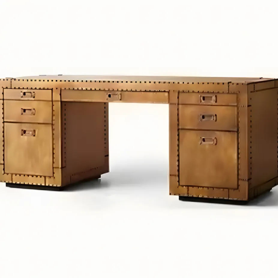 Bureau Peille en chêne, vue 2 sur 4