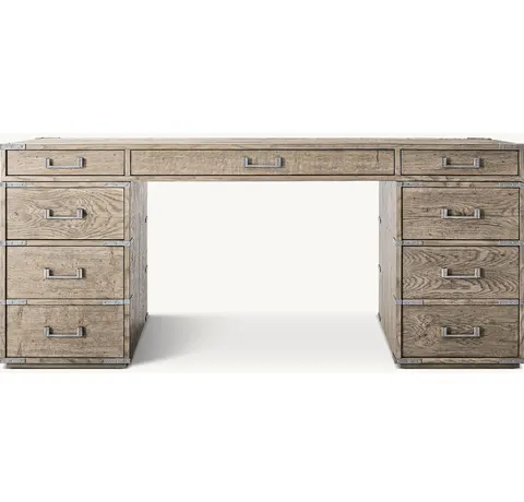 Bureau Riez en chêne 9 tiroirs — bureaux