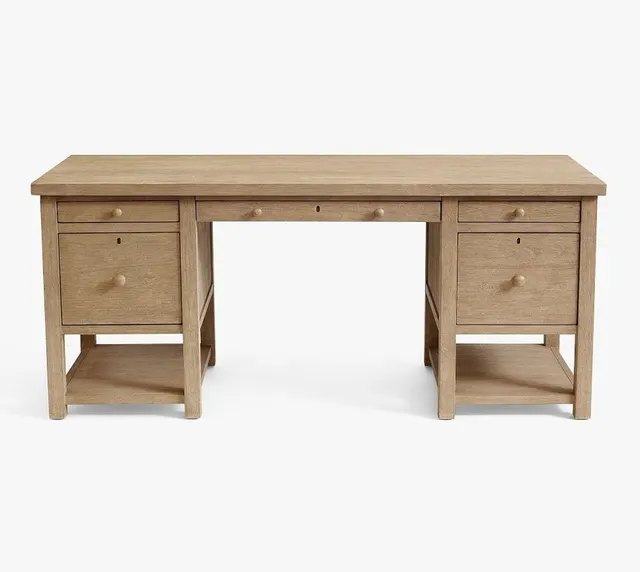 Bureau Vence en chêne — bureaux