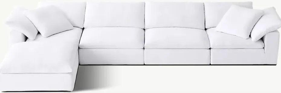 Canapé Annecy en tissu bouclé, vue 4 sur 5