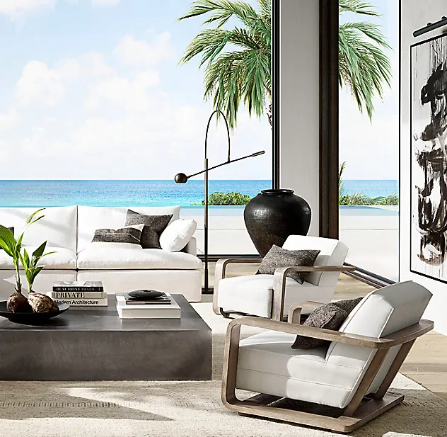 Canapé Ascain en chêne, collection canapés ELWOOD HOME