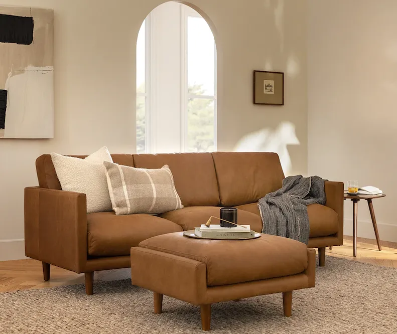 Canapé Aups en cuir, collection canapés ELWOOD HOME