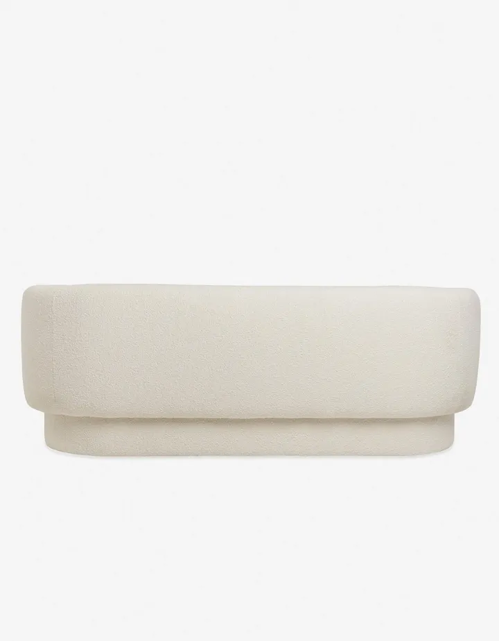 Canapé Barjac en tissu blanc 4 places, vue 5 sur 6